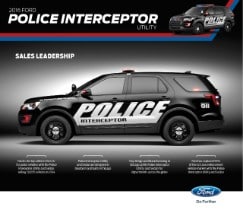 2016 Ford Police Interceptor Utility: Sales Leadership